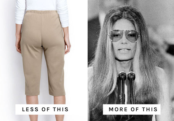 Dirty Words, Ugly Pants. Extra Official. Resist. Feminist apparel. Gloria Steinem.
