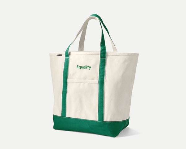 Dirty Words, Ugly Pants. Equality custom monogrammed resistance tote by Extra Official, designed by Elizabeth Azen